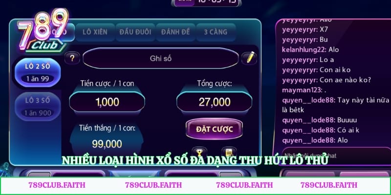 Nhiều loại hình xổ số đa dạng thu hút lô thủ