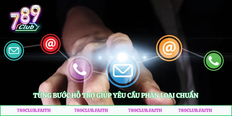 Từng bước hỗ trợ giúp yêu cầu phân loại chuẩn